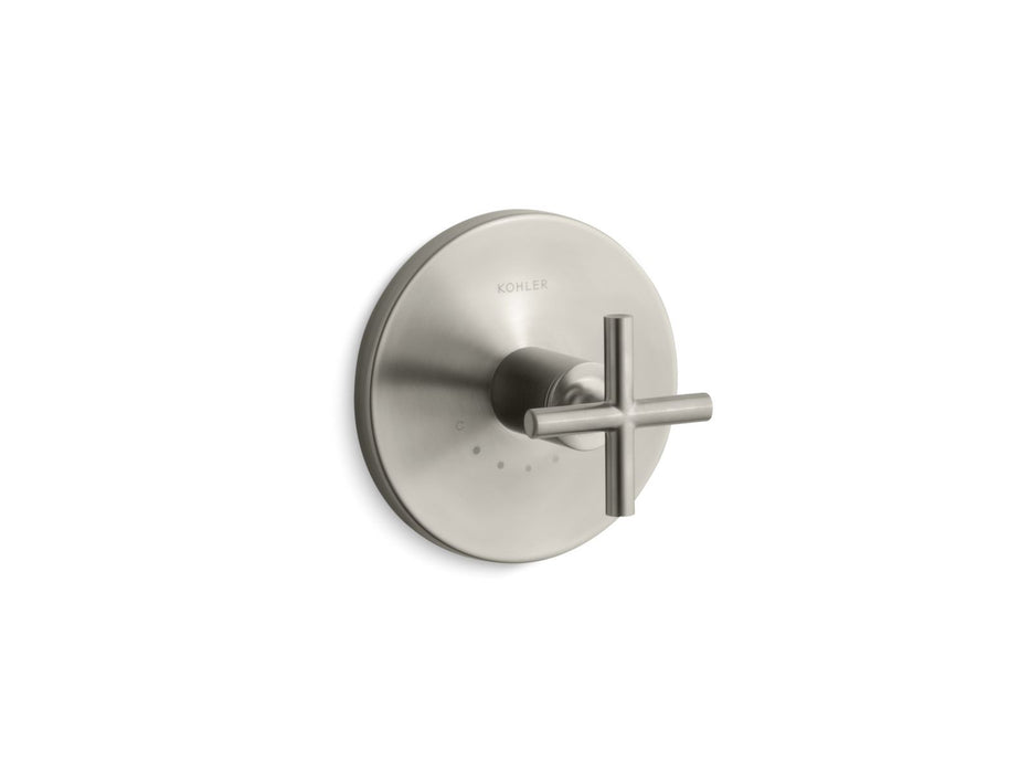 KOHLER Purist MasterShower temperature control valve trim with cross handle