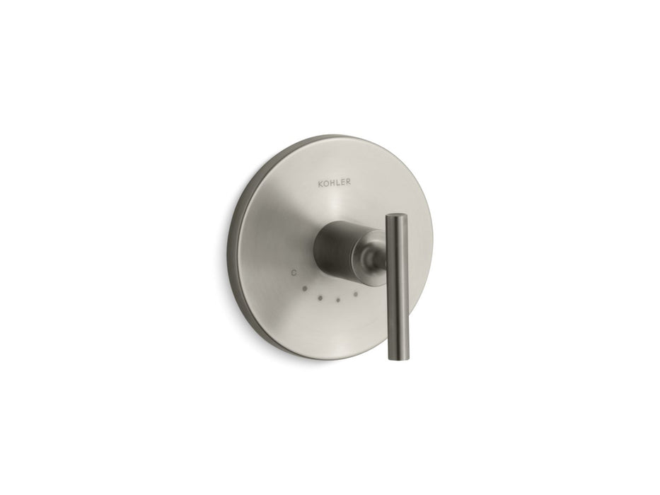 KOHLER Purist MasterShower temperature control valve trim with lever handle