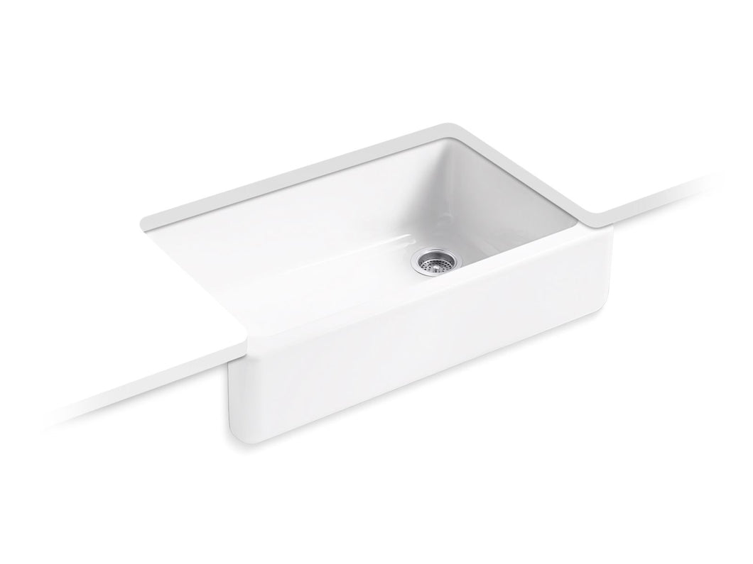 KOHLER K-6489 Whitehaven 35-3/4" undermount single-bowl farmhouse kitchen sink