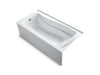 KOHLER Mariposa 72" x 36" alcove Heated BubbleMassage air bath with Bask heated surface, left drain