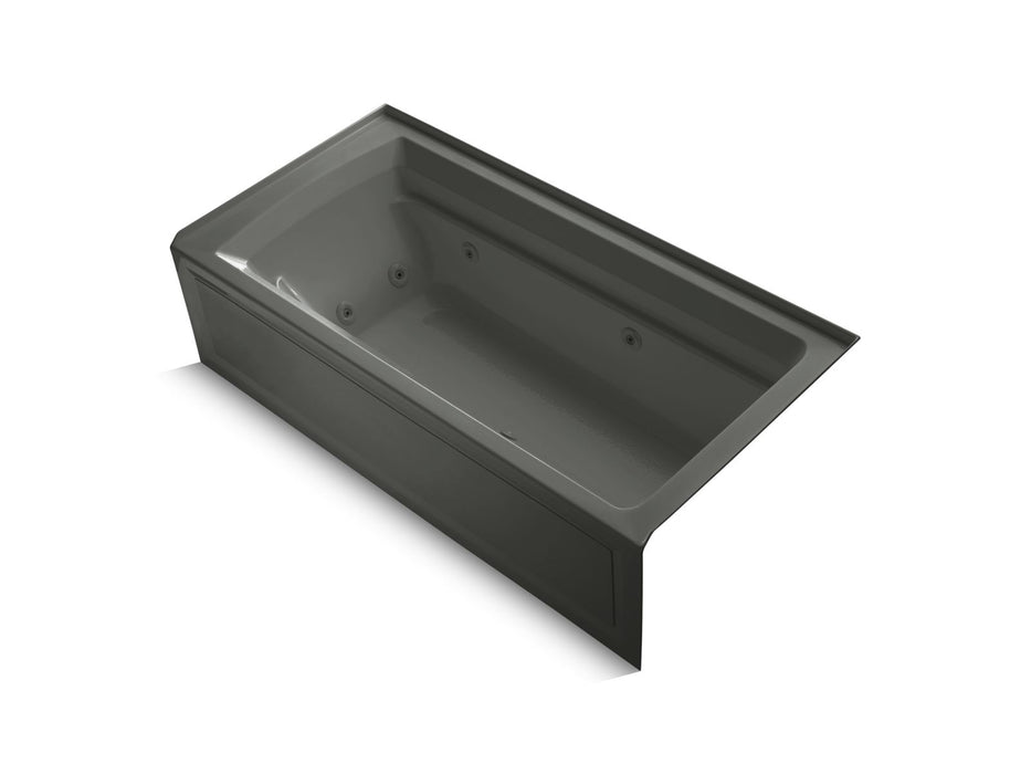 KOHLER K-1124-HR Archer 72" x 36" alcove whirlpool bath, right drain