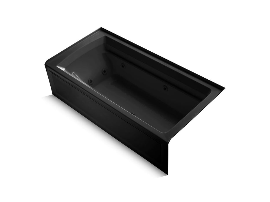 KOHLER K-1124-HR Archer 72" x 36" alcove whirlpool bath, right drain