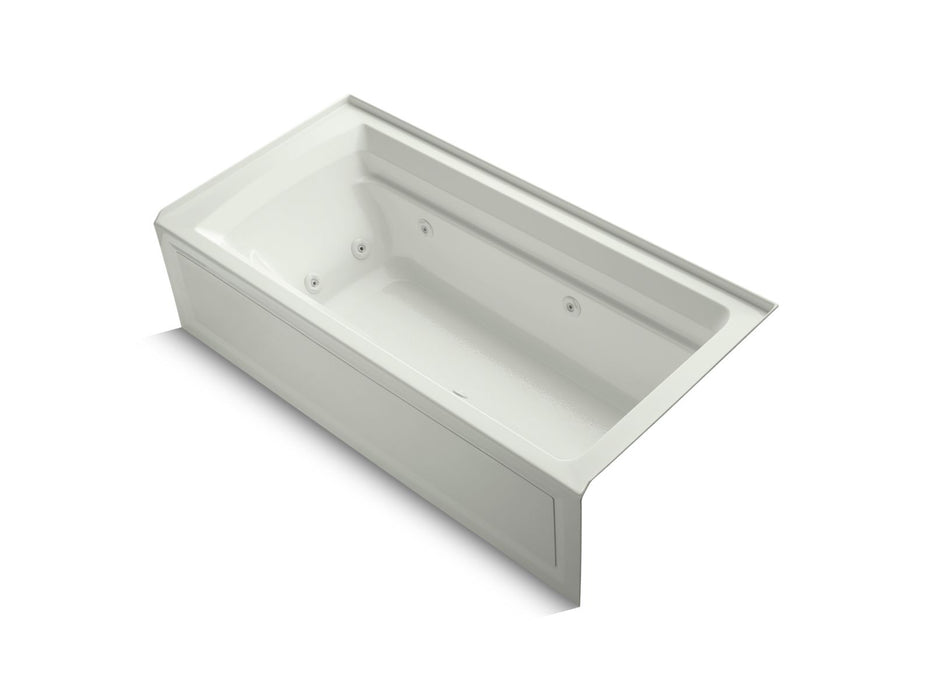 KOHLER K-1124-HR Archer 72" x 36" alcove whirlpool bath, right drain