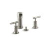 KOHLER Purist Vertical spray bidet faucet with lever handles