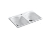 KOHLER Hartland 33" top-mount double-bowl kitchen sink