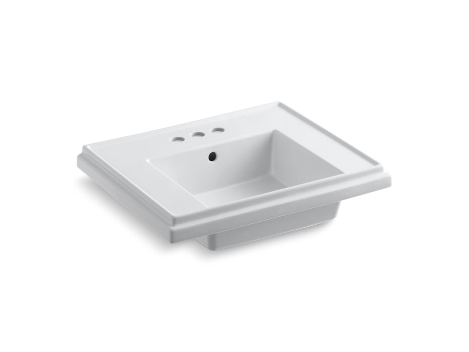 KOHLER K-2757-4 Tresham 24" square pedestal bathroom sink