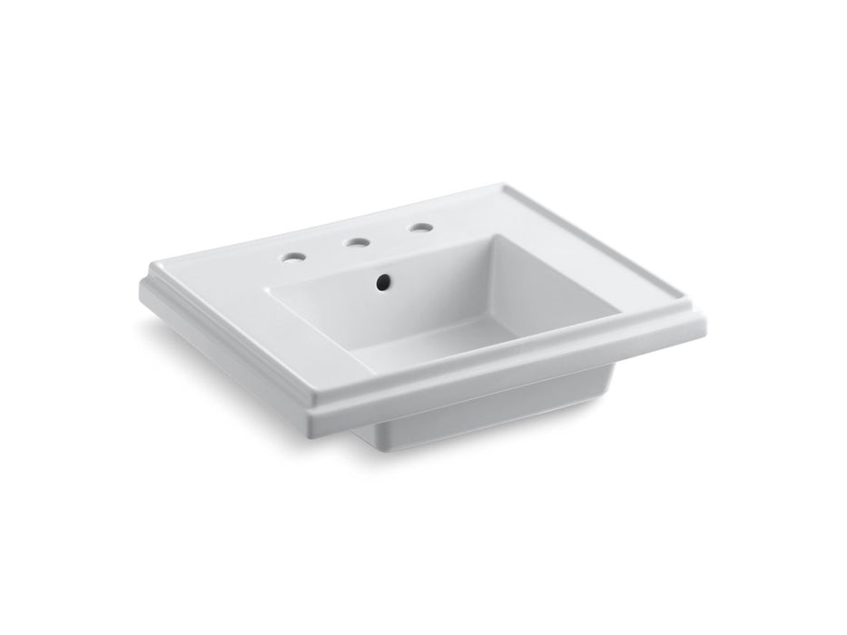 KOHLER K-2757-8 Tresham 24" square pedestal bathroom sink