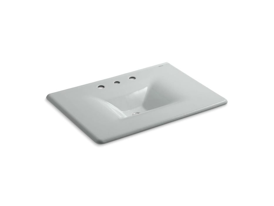 KOHLER K-3049-8 Iron/Impressions 31" Enameled cast iron vanity top with integrated rectangular sink