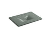 KOHLER Iron/Impressions 31" Enameled cast iron vanity top with integrated rectangular sink