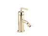KOHLER Purist Horizontal swivel spray aerator bidet faucet with straight lever handle