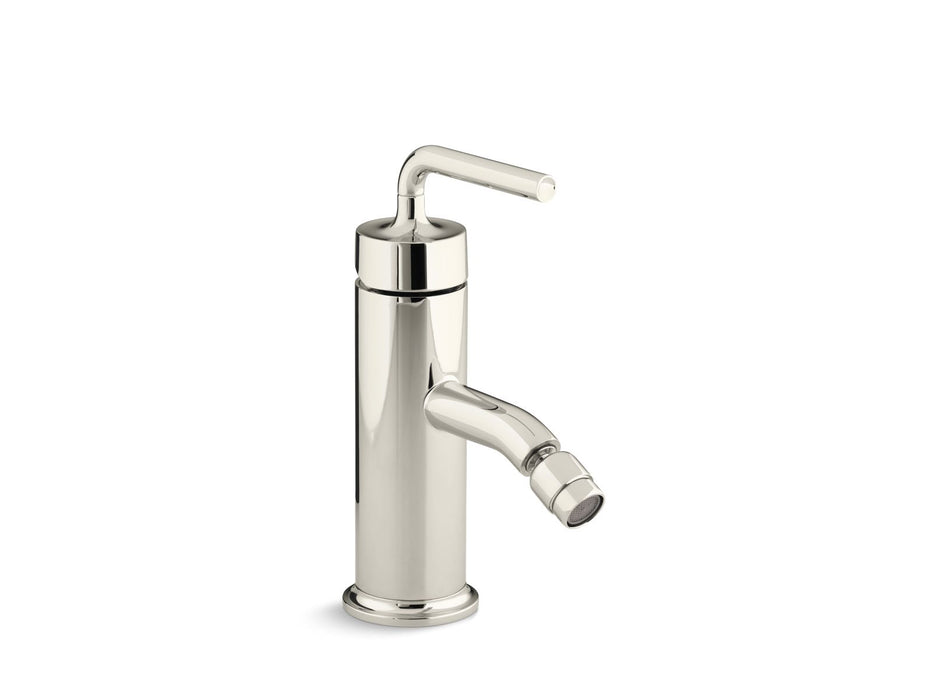 KOHLER Purist Horizontal swivel spray aerator bidet faucet with straight lever handle