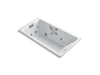 KOHLER K-856-V Tea-for-Two 66" x 36" drop-in Effervescence whirlpool bath