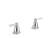 KOHLER K-T13141-4A Pinstripe Pure Deck-mount bath faucet handle trim with Lever design
