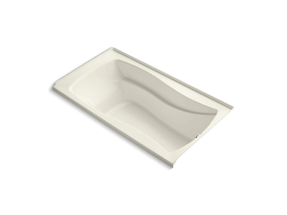 KOHLER Mariposa 66" x 36" alcove bath with Bask heated surface, right drain
