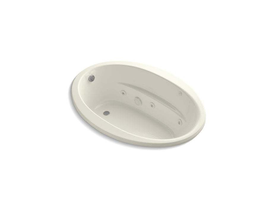 KOHLER K-1162-W1 Sunward 60" x 42" drop-in whirlpool bath with Bask heated surface