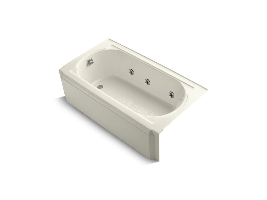 KOHLER K-723-H2 Memoirs 60" x 33-3/4" alcove heated whirlpool, left drain