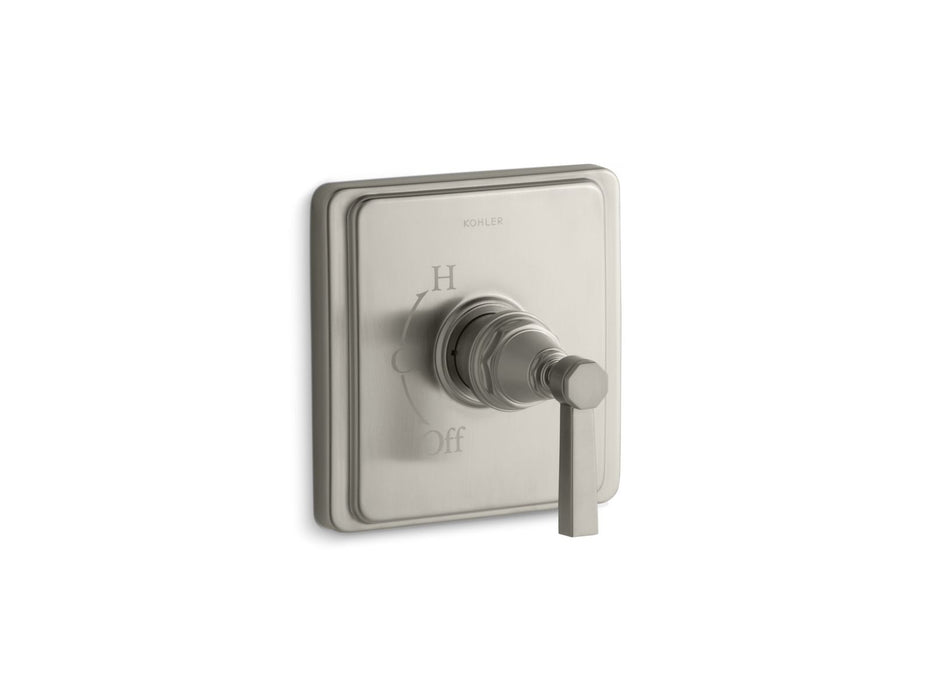 KOHLER K-TS13135-4A Pinstripe Pure Rite-Temp valve trim with lever handle