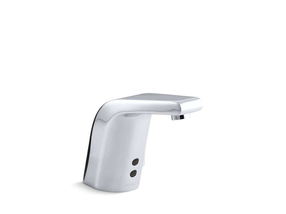 KOHLER K-13460 Sculpted Touchless single-hole lavatory faucet with Insight sensor technology and temperature mixer, DC-powered, 0.5 gpm