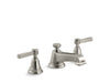 KOHLER K-13132-4A Pinstripe Widespread bathroom sink faucet with Lever handles, 1.2 gpm