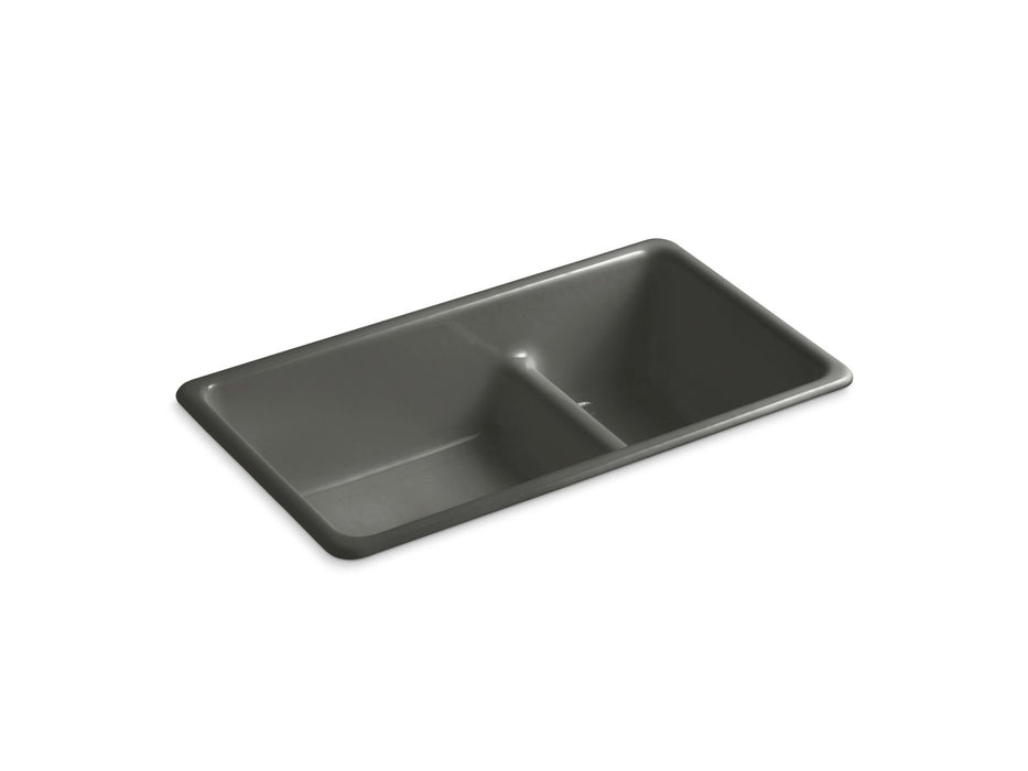 KOHLER K-6625 Iron/Tones Smart Divide 33" top-/undermount double-bowl kitchen sink