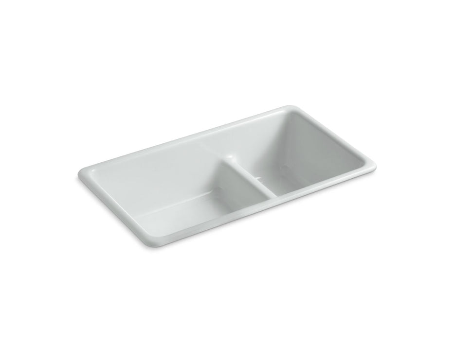 KOHLER K-6625 Iron/Tones Smart Divide 33" top-/undermount double-bowl kitchen sink