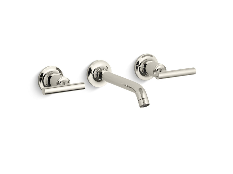 KOHLER K-T14413-4 Purist Wall-mount bathroom sink faucet trim with Lever handles, 1.2 gpm