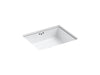 KOHLER K-2330-G Kathryn 19-3/4" rectangular undermount bathroom sink with glazed underside