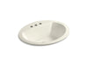 KOHLER Bryant 20-1/4" oval drop-in bathroom sink