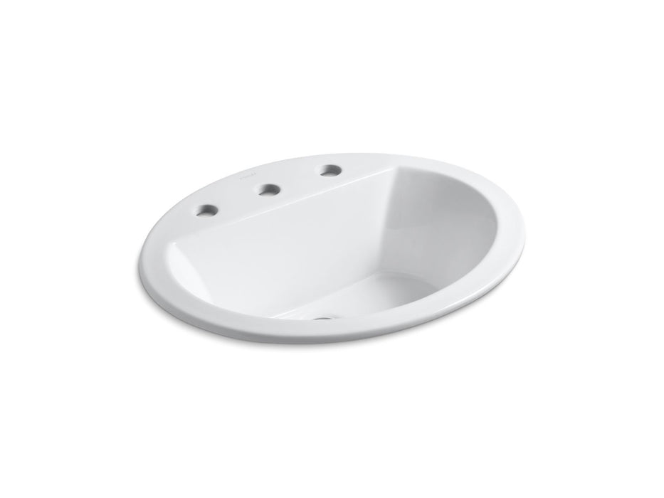KOHLER Bryant 20-1/4" oval drop-in bathroom sink