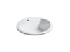 KOHLER K-2714-1 Bryant 19" round drop-in bathroom sink