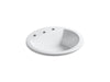 KOHLER K-2714-8 Bryant 19" round drop-in bathroom sink