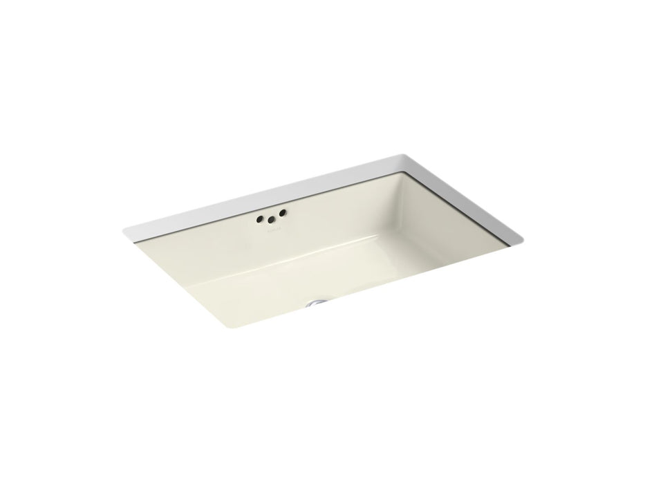 KOHLER K-2297-G Kathryn 24" rectangular undermount bathroom sink with glazed underside