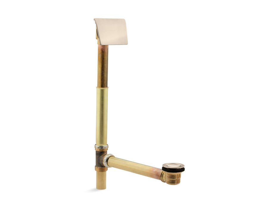 KOHLER K-7147-AF Tea-for-Two 1-1/2" contoured pop-up drain and overflow for above- or through-the-floor installation