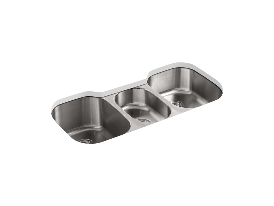 KOHLER Undertone 41-3/4" undermount triple-bowl kitchen sink