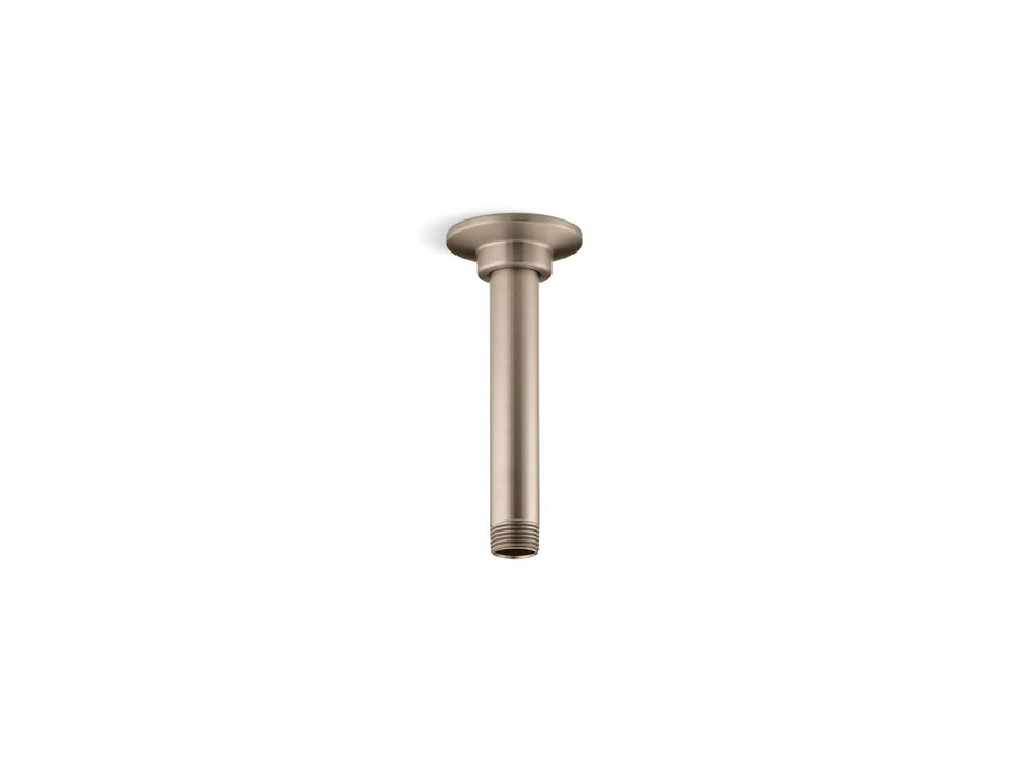 KOHLER 6" ceiling-mount single-function rainhead arm and flange