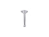 KOHLER 6" ceiling-mount single-function rainhead arm and flange