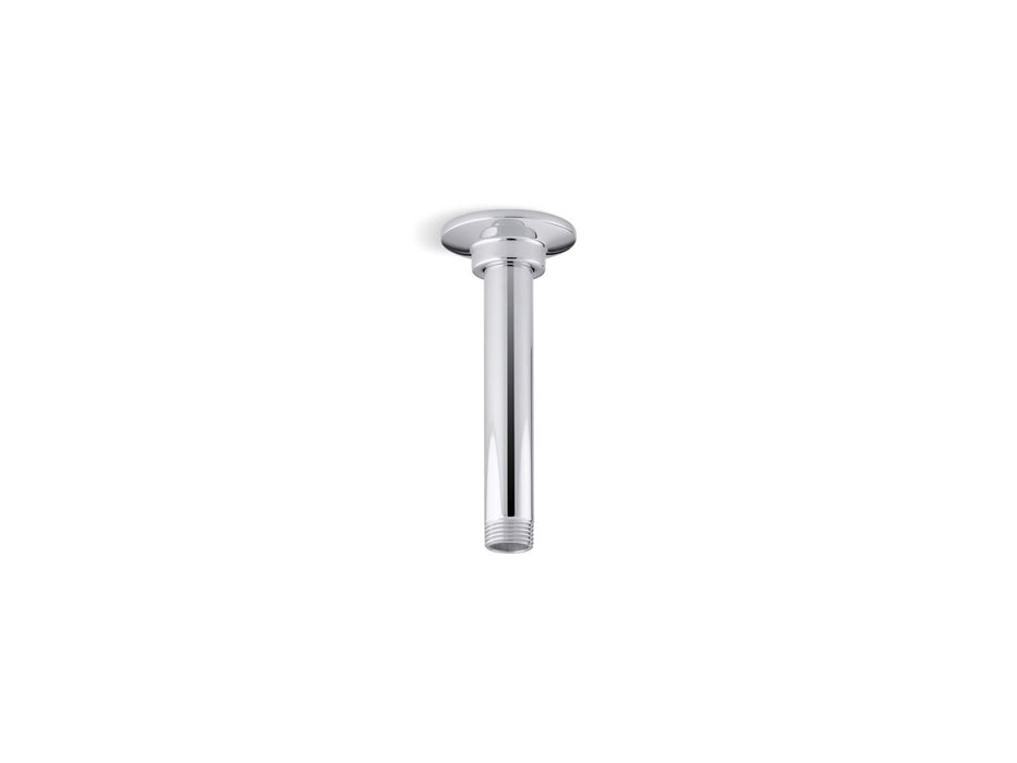 KOHLER 6" ceiling-mount single-function rainhead arm and flange