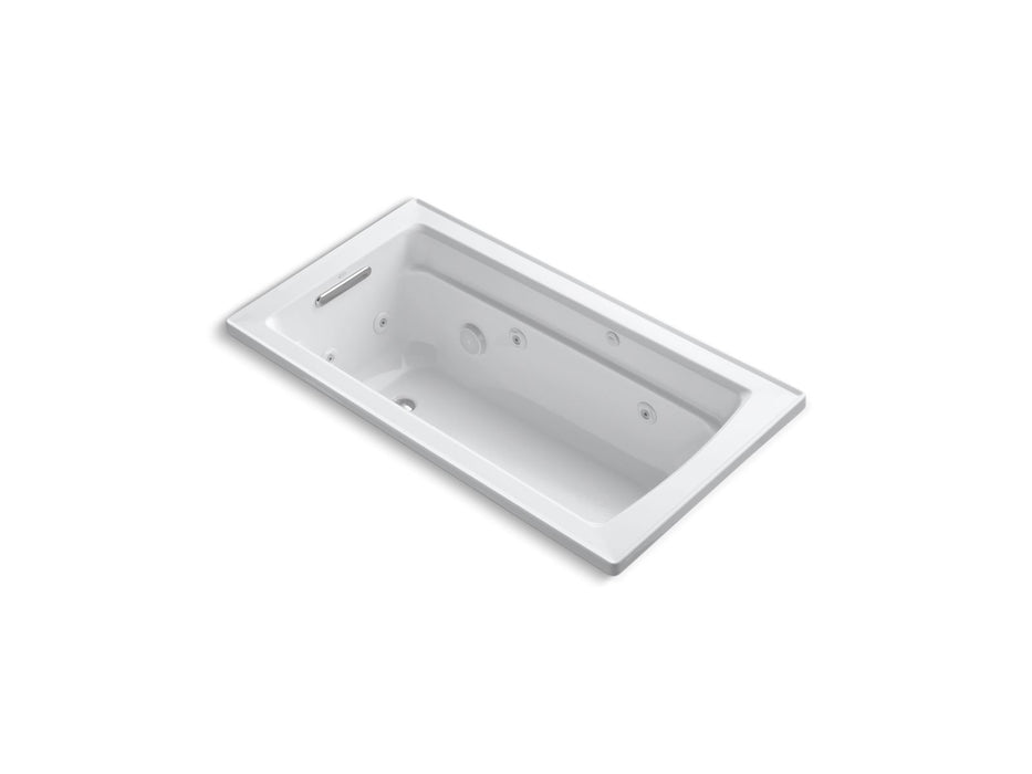 KOHLER K-1122-H Archer 60" x 32" drop-in whirlpool bath with heater