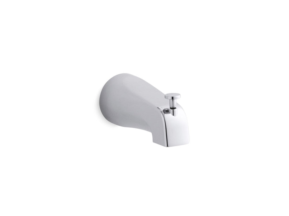 KOHLER K-15136-S Coralais Wall-mount bath spout with diverter, 4-7/8", slip-fit connection