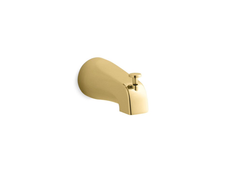 KOHLER K-15136-S Coralais Wall-mount bath spout with diverter, 4-7/8", slip-fit connection