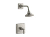 KOHLER Pinstripe Pure Rite-Temp shower trim kit with lever handle, 2.5 gpm