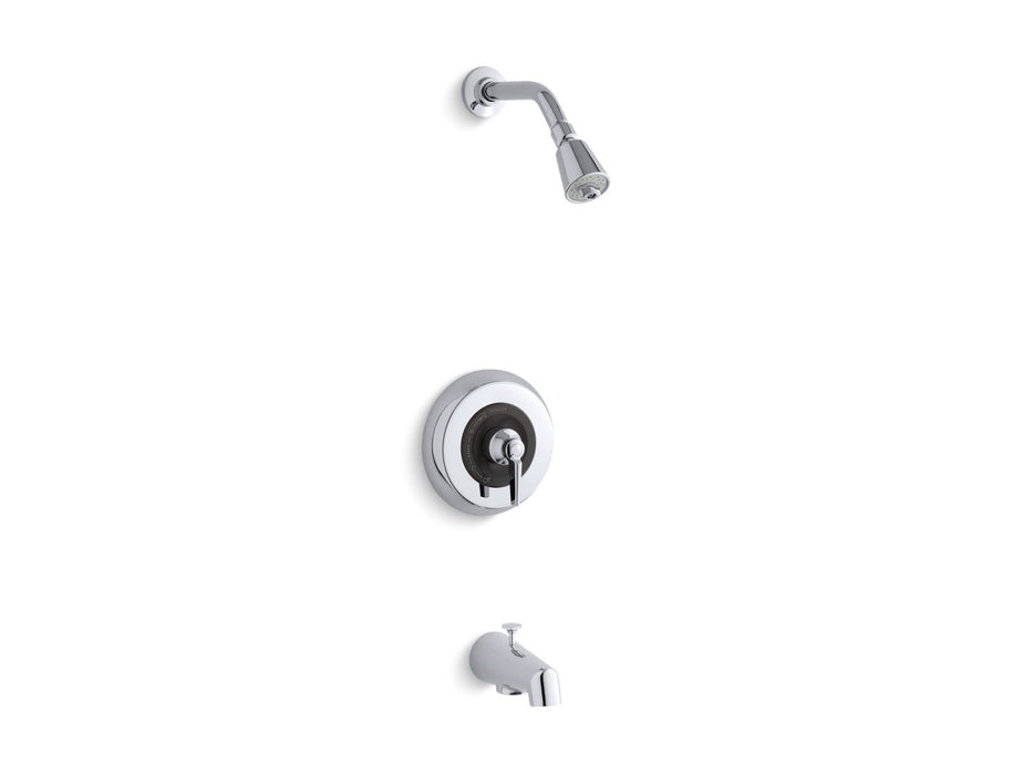 KOHLER K-TS6908-4A Triton Rite-Temp bath and shower valve trim with lever handle, NPT spout and 2.5 gpm showerhead