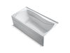 KOHLER Mariposa 72" x 36" alcove Heated BubbleMassage air bath, right drain
