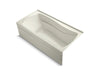 KOHLER Mariposa 72" x 36" alcove Heated BubbleMassage air bath, right drain