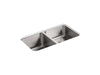 KOHLER K-3351 Undertone 31-1/2" undermount double-bowl kitchen sink