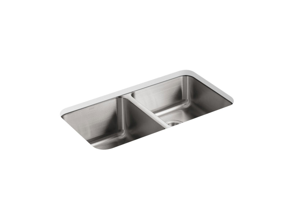 KOHLER K-3351 Undertone 31-1/2" undermount double-bowl kitchen sink