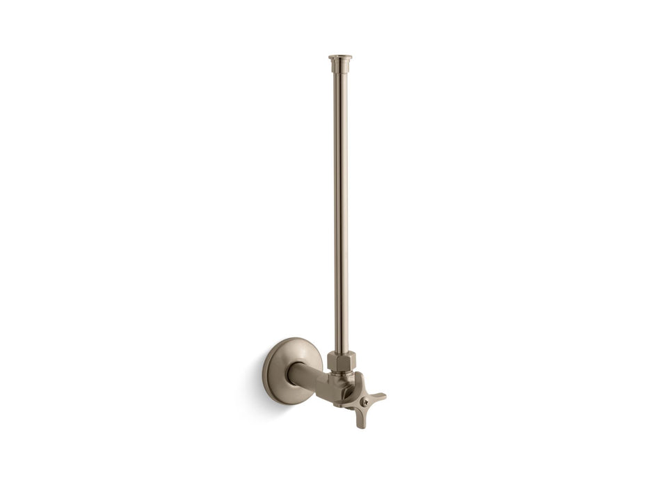 KOHLER 1/2" NPT angle supply with stop with cross handle and annealed vertical tube