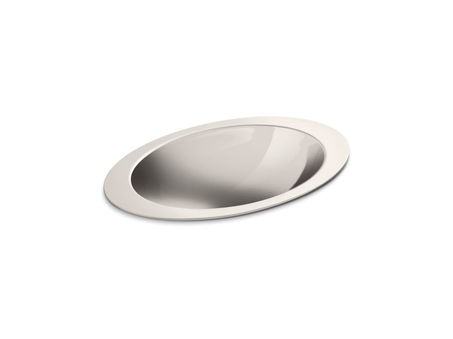 KOHLER Rhythm 23-1/4" oval drop-in bathroom sink, no overflow