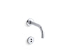 KOHLER Purist Wall-mount touchless faucet trim with Insight™ technology and 6" 90-degree spout, requires valve