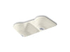KOHLER Hartland 33" undermount double-bowl kitchen sink